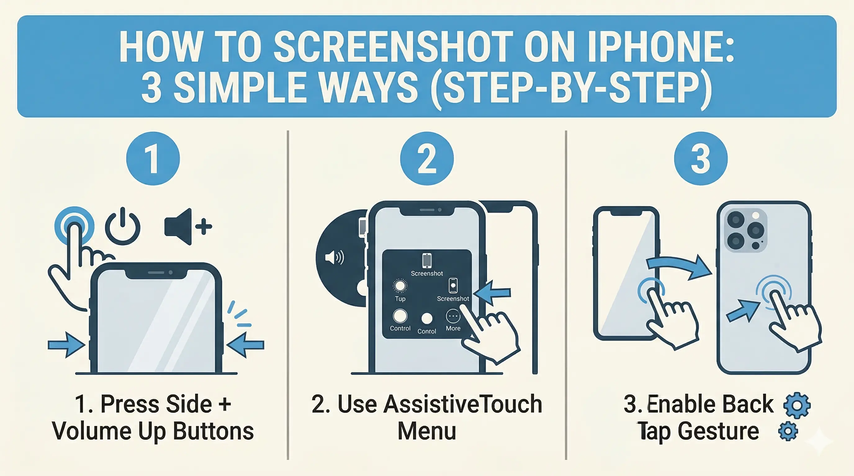 How to Screenshot on iPhone: 3 Simple Ways (Step-by-Step)