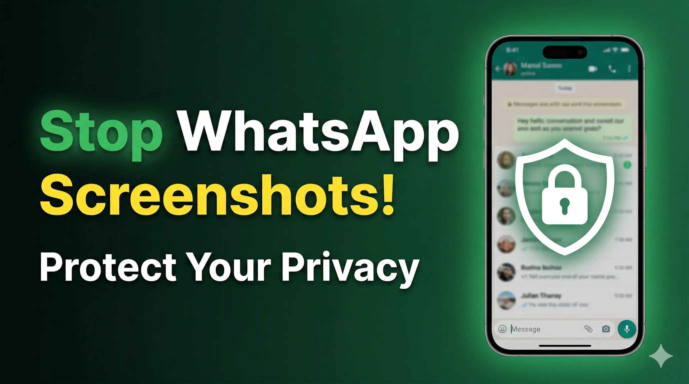 How to Protect Your WhatsApp Privacy from Screenshots (Real Working Methods)